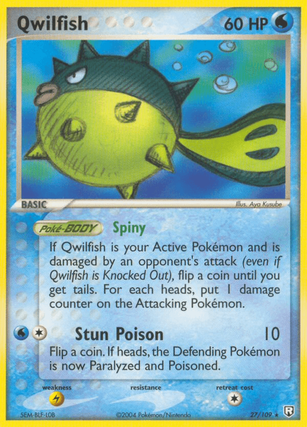 Qwilfish — Team Rocket Returns #27