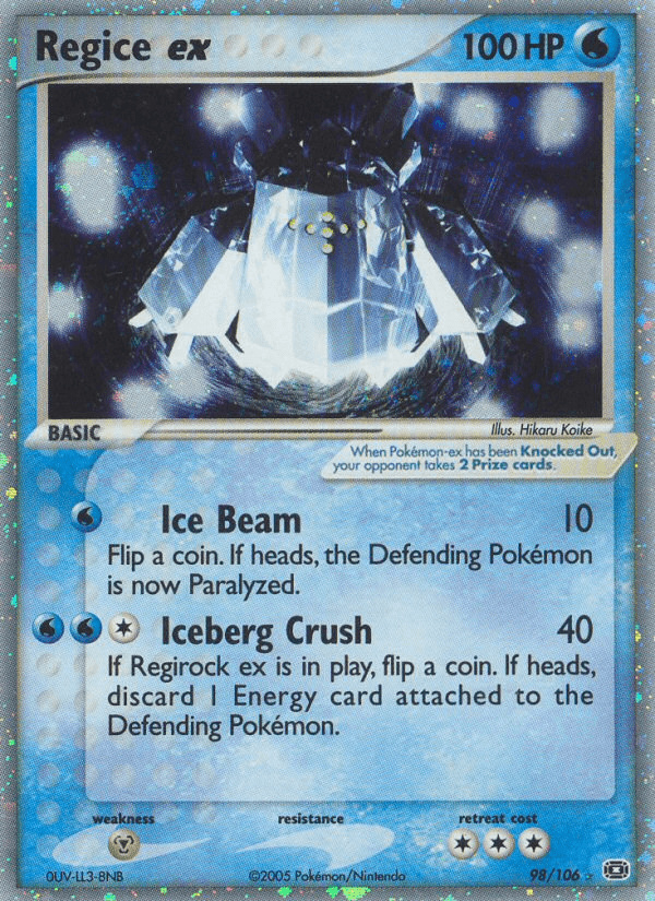 Regice ex — Emerald #98