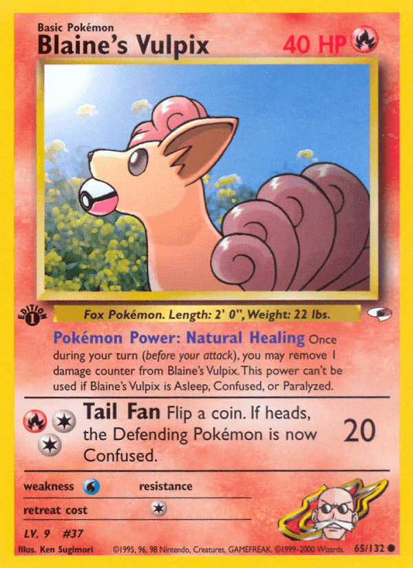 Blaine's Vulpix — Gym Heroes #65
