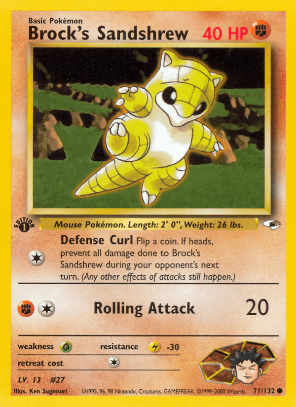 Brock's Sandshrew — Gym Heroes #71