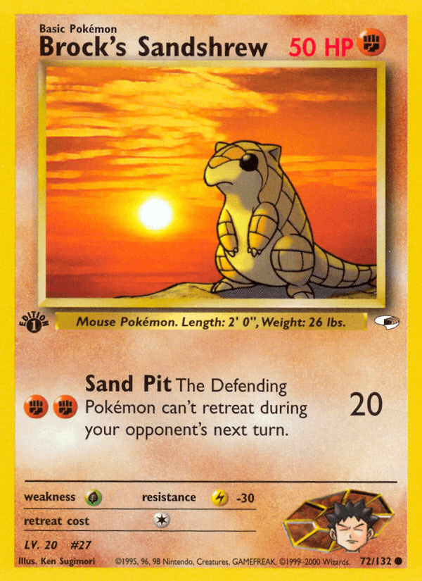 Brock's Sandshrew — Gym Heroes #72
