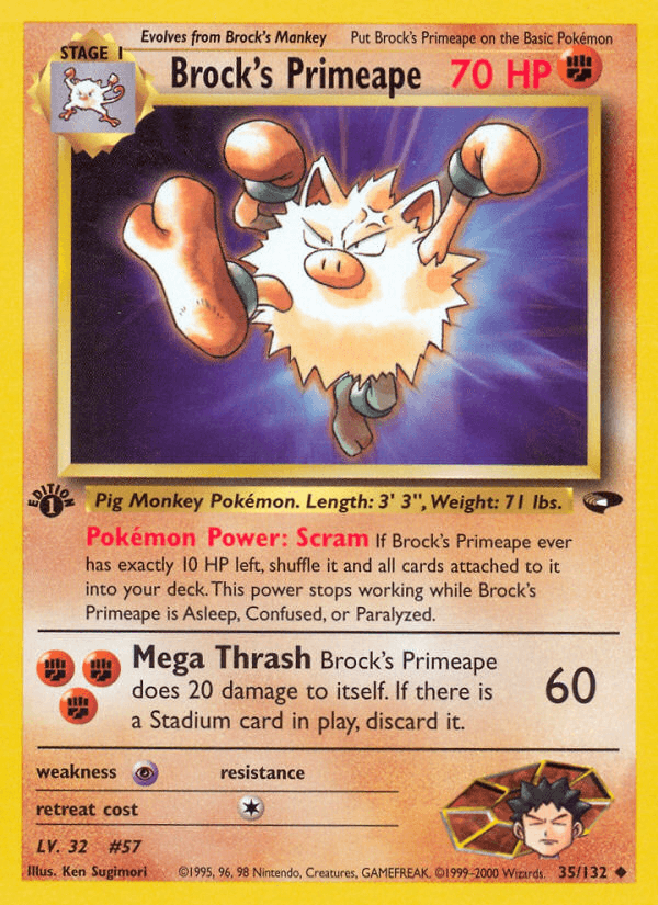 Brock's Primeape — Gym Challenge #35