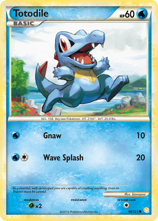 Totodile — HeartGold & SoulSilver #86