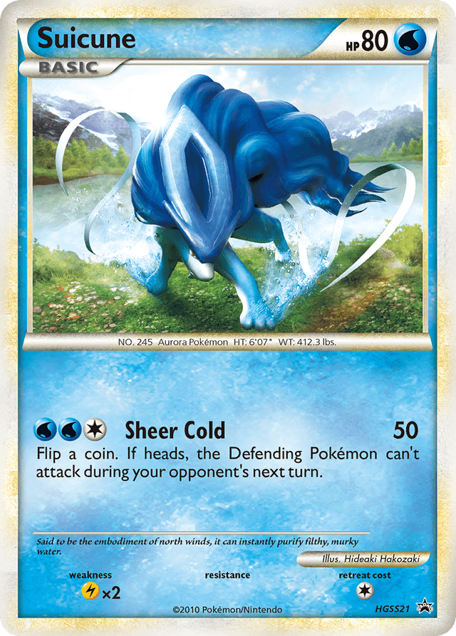 Suicune — HGSS Black Star Promos #HGSS21