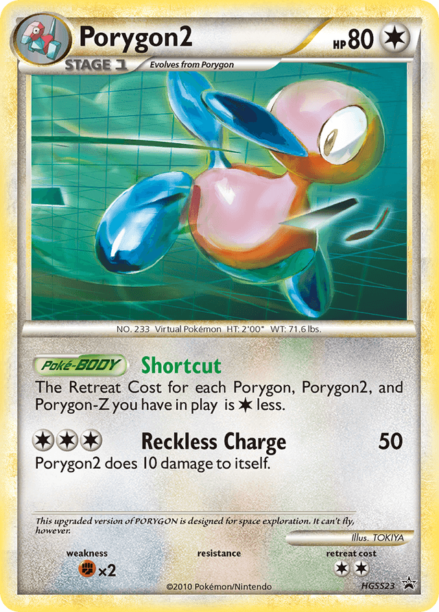 Porygon2 — HGSS Black Star Promos #HGSS23
