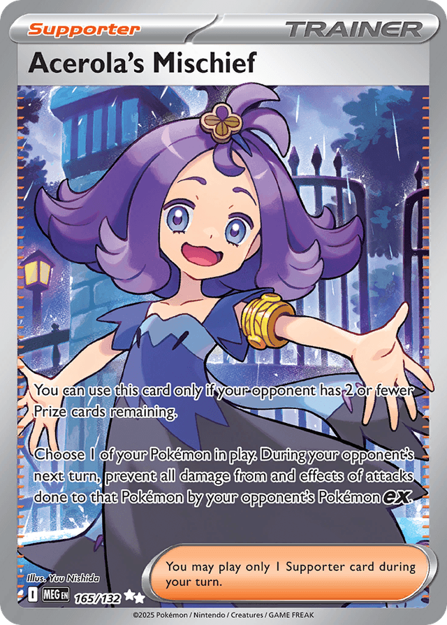 Acerola's Mischief — Mega Evolution #165