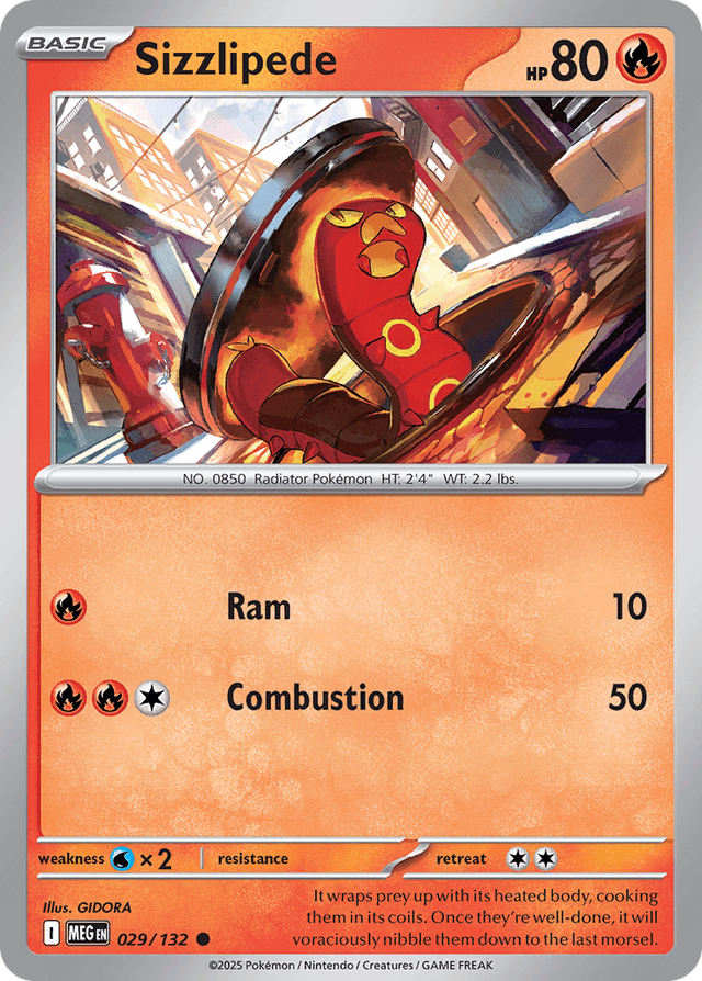 Sizzlipede — Mega Evolution #29