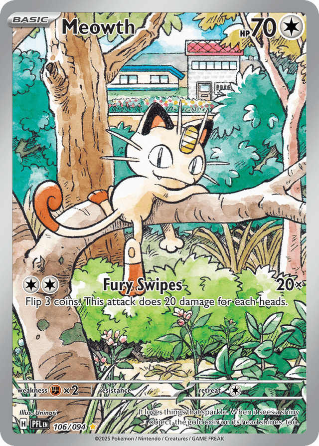 Meowth — Phantasmal Flames #106