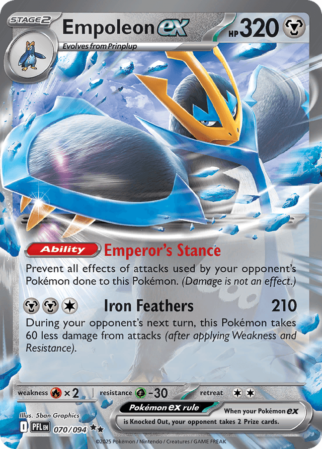 Empoleon ex — Phantasmal Flames #70