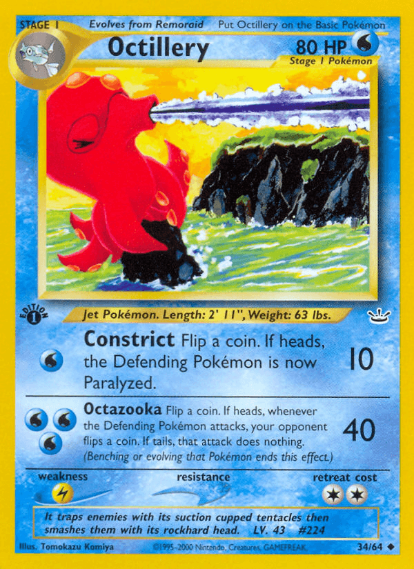 Octillery — Neo Revelation #34