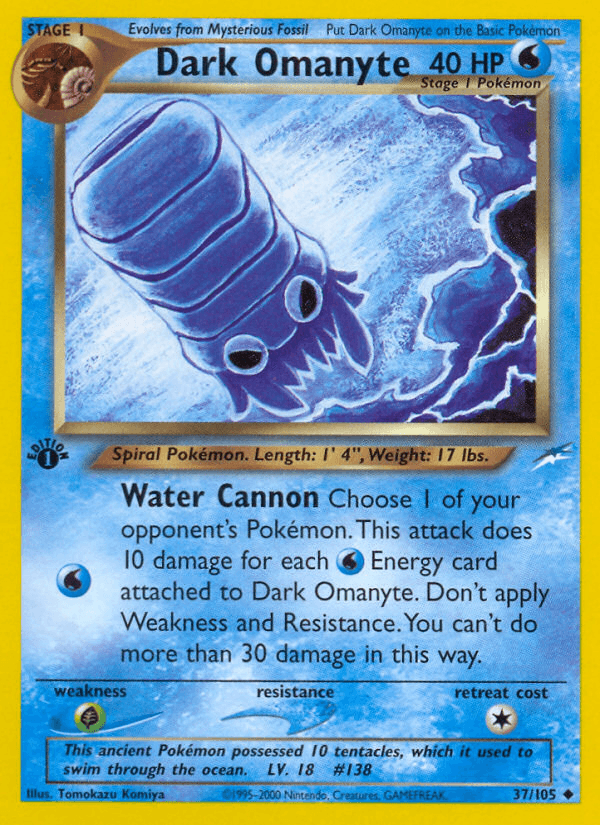 Dark Omanyte — Neo Destiny #37