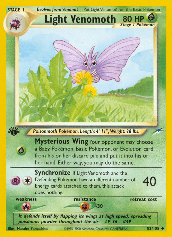 Light Venomoth — Neo Destiny #53