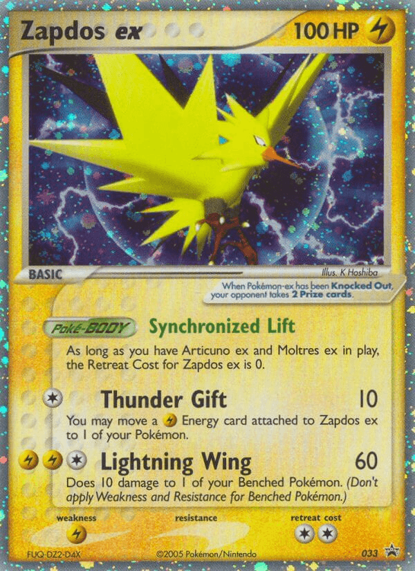 Zapdos ex — Nintendo Black Star Promos #33