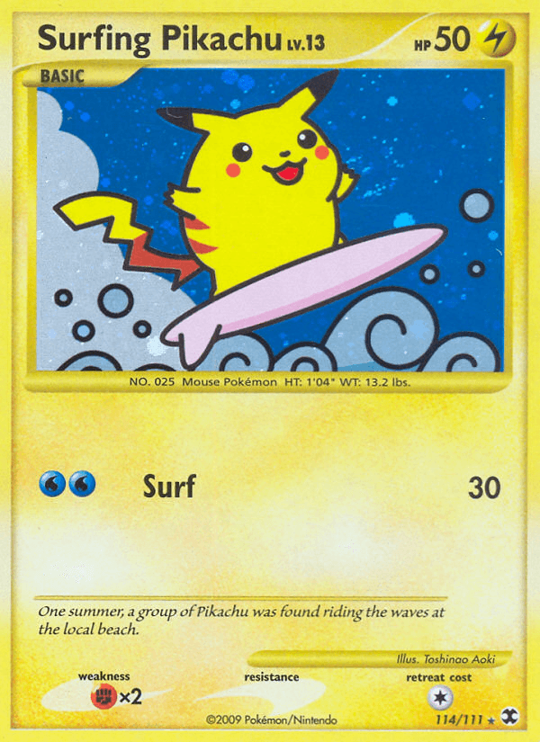 Surfing Pikachu — Rising Rivals #114