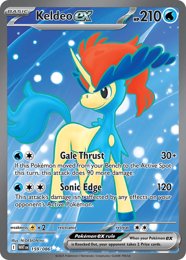 Keldeo ex — White Flare #159