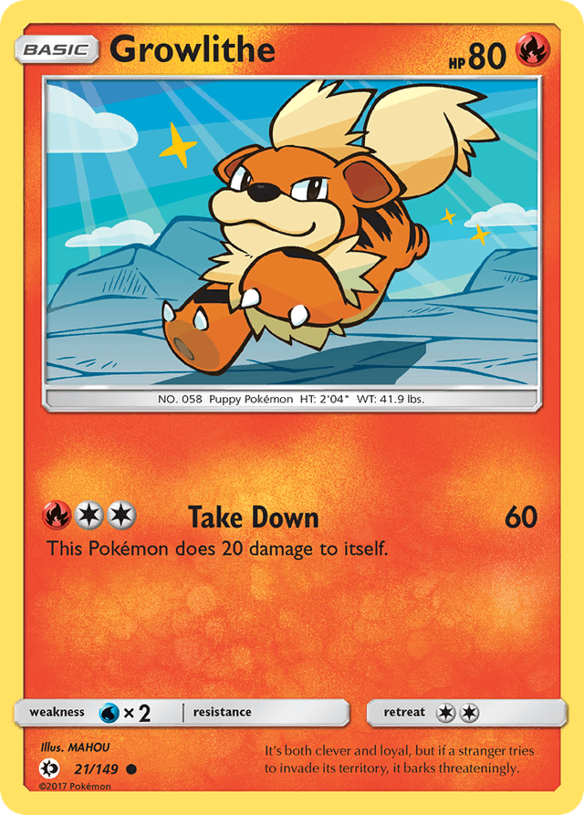 Growlithe — Sun & Moon #21