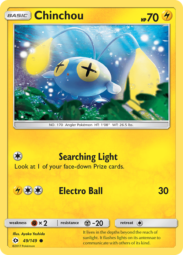 Chinchou — Sun & Moon #49