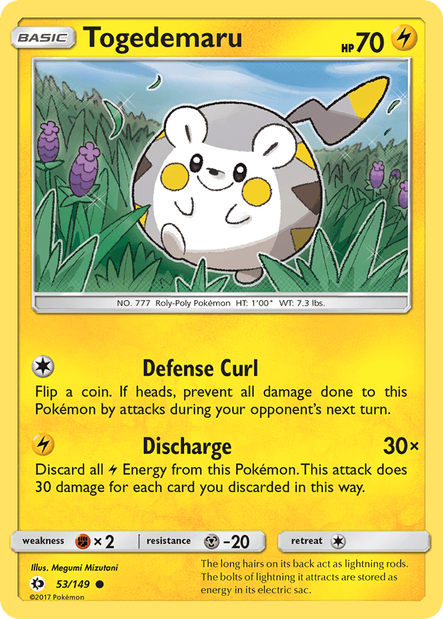 Togedemaru — Sun & Moon #53