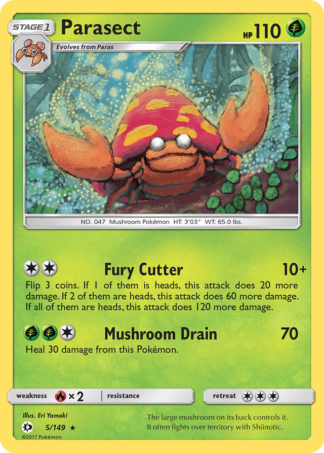 Parasect — Sun & Moon #5
