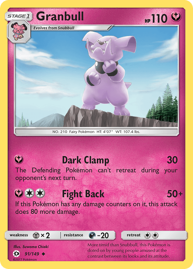 Granbull — Sun & Moon #91