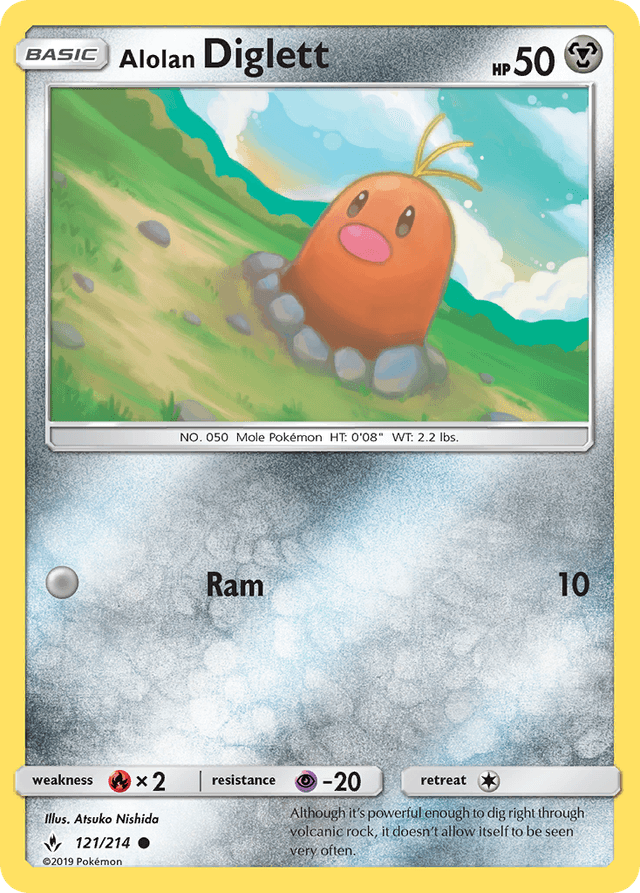 Alolan Diglett — Unbroken Bonds #121