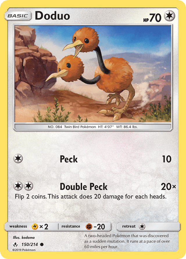 Doduo — Unbroken Bonds #150