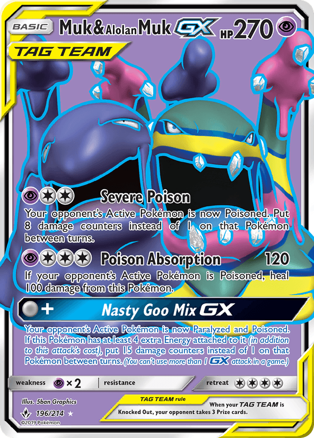 Muk & Alolan Muk-GX — Unbroken Bonds #196