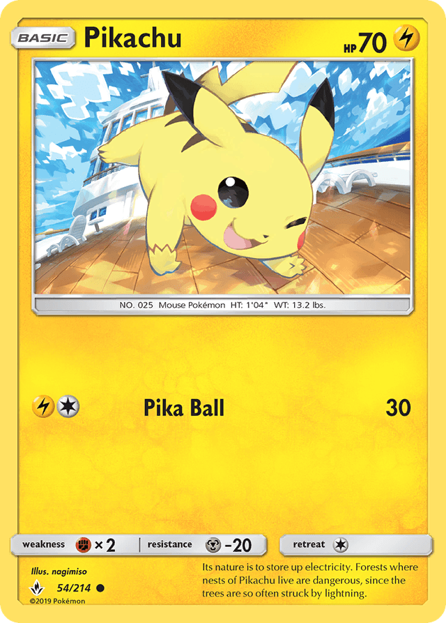 Pikachu — Unbroken Bonds #54
