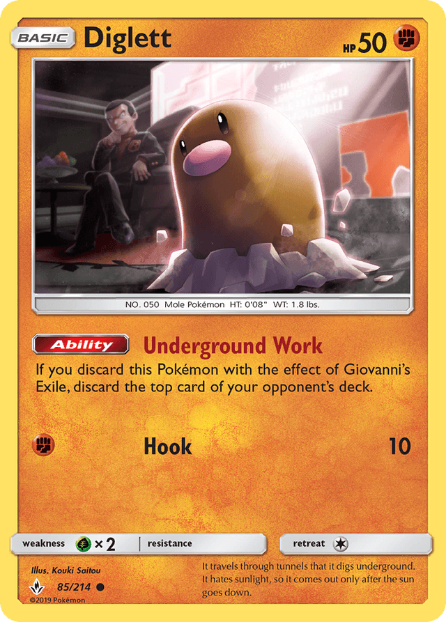 Diglett — Unbroken Bonds #85