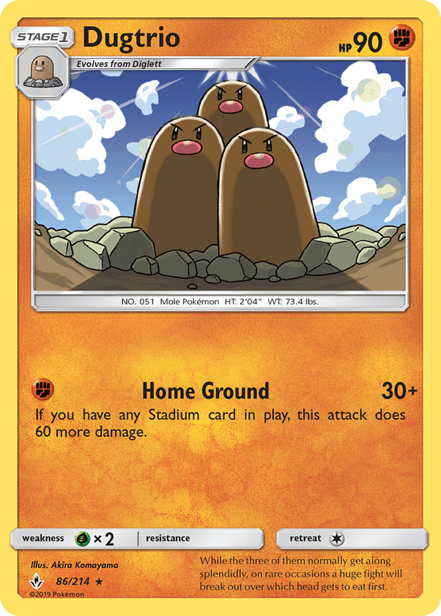 Dugtrio — Unbroken Bonds #86