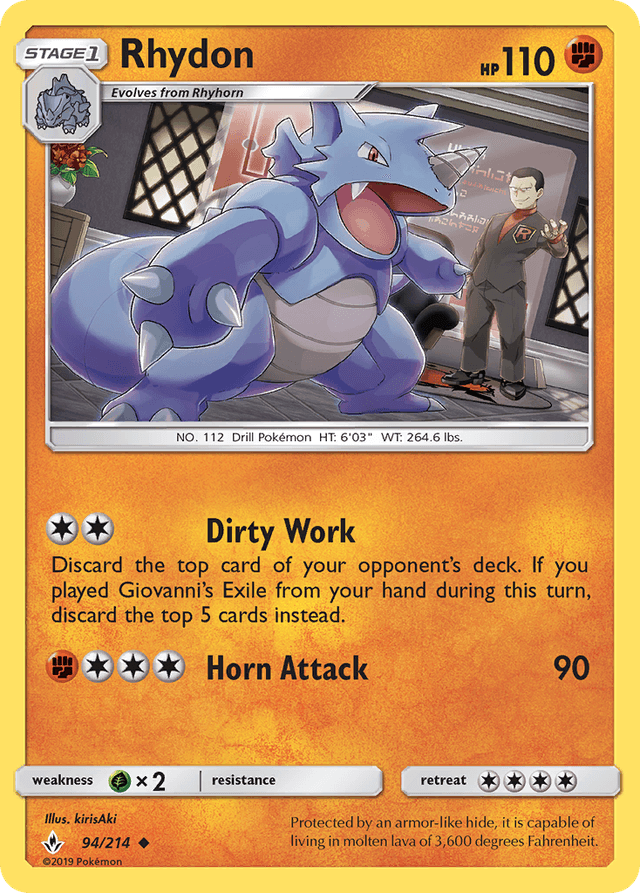 Rhydon — Unbroken Bonds #94