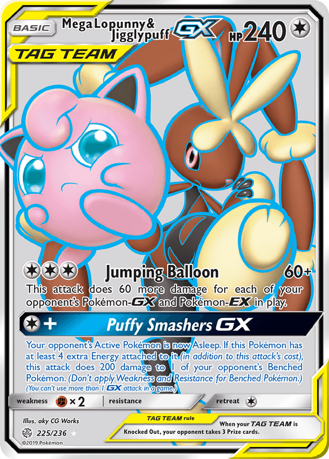 Mega Lopunny & Jigglypuff-GX — Cosmic Eclipse #225