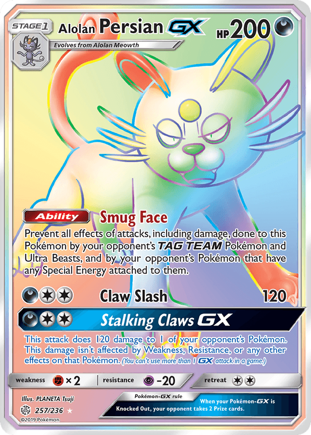 Alolan Persian-GX — Cosmic Eclipse #257