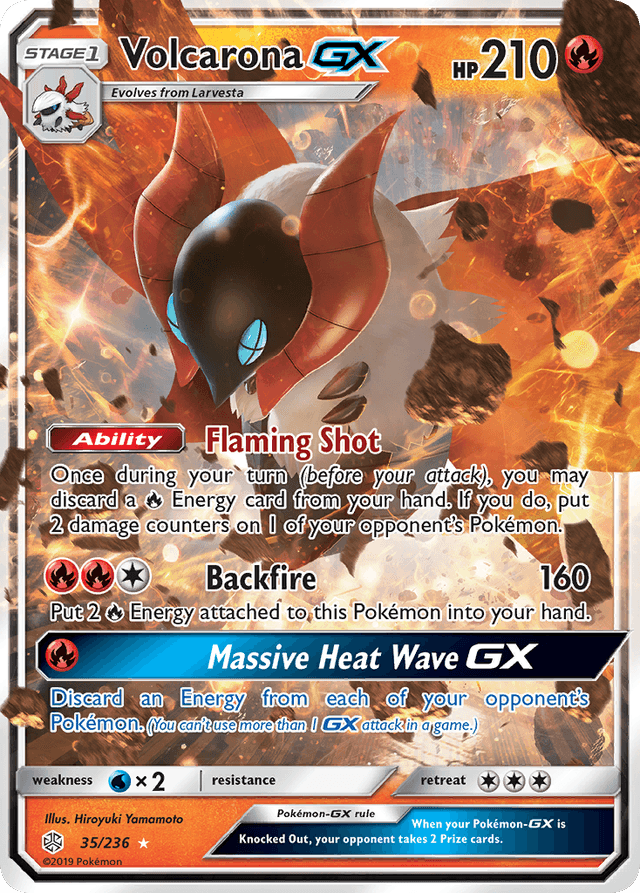 Volcarona-GX — Cosmic Eclipse #35