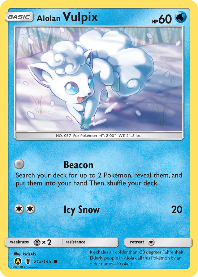 Alolan Vulpix — Guardians Rising #21a