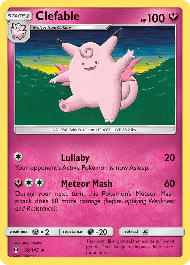Clefable — Guardians Rising #89