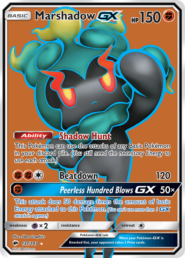 Marshadow-GX — Burning Shadows #137