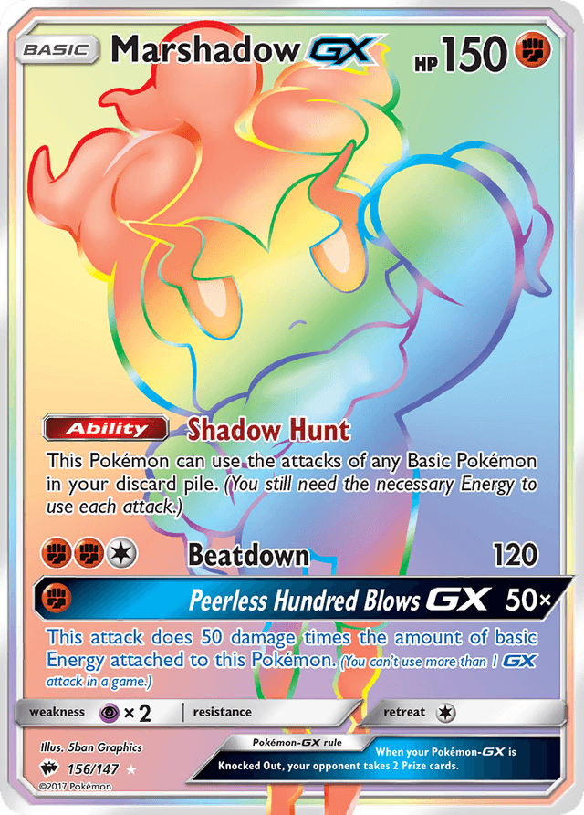 Marshadow-GX — Burning Shadows #156