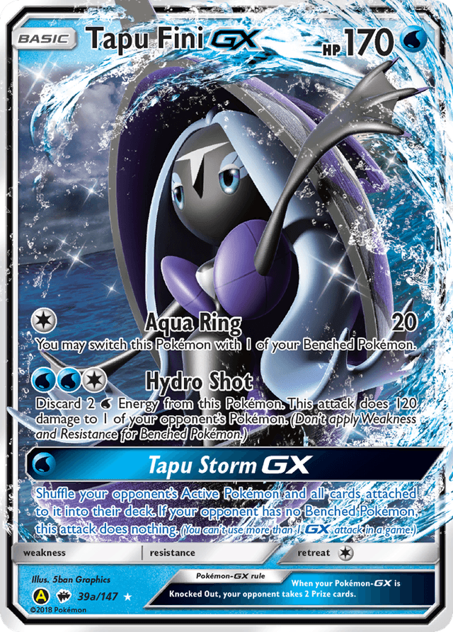 Tapu Fini-GX — Burning Shadows #39a