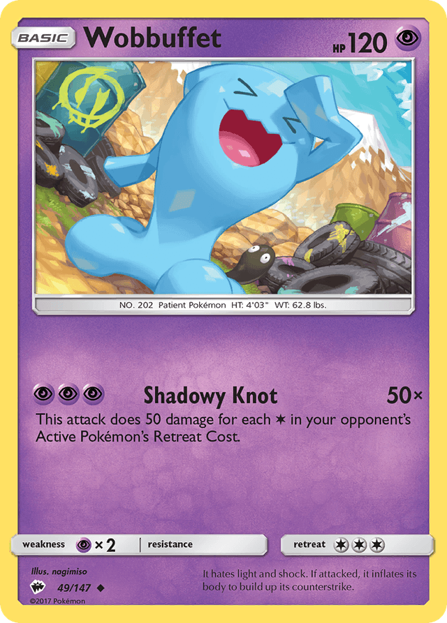 Wobbuffet — Burning Shadows #49