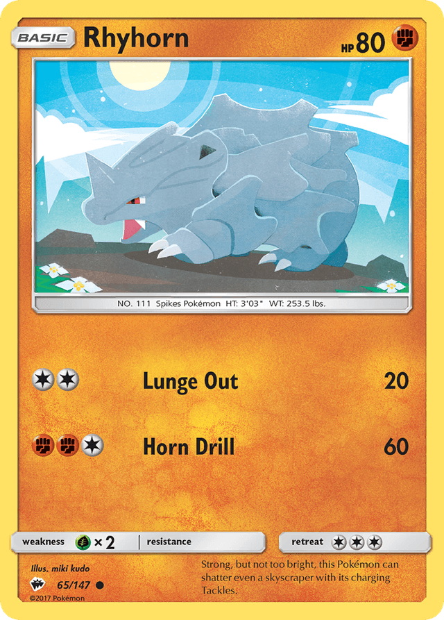 Rhyhorn — Burning Shadows #65