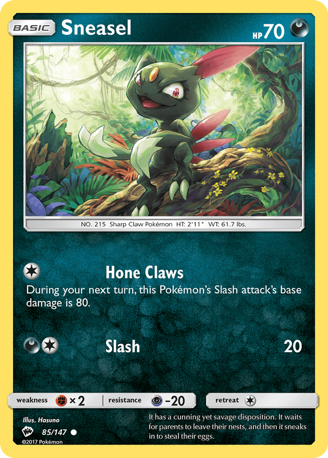 Sneasel — Burning Shadows #85