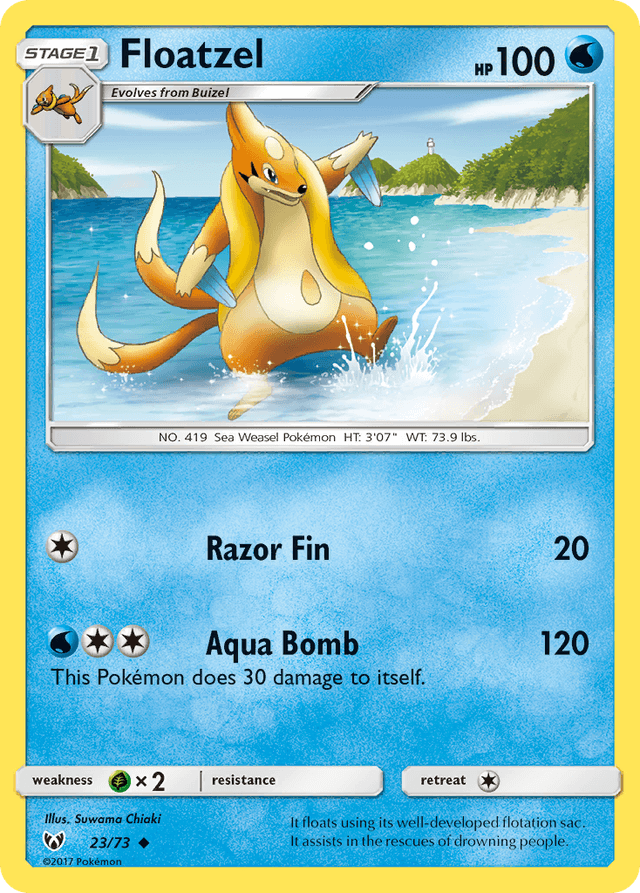 Floatzel — Shining Legends #23