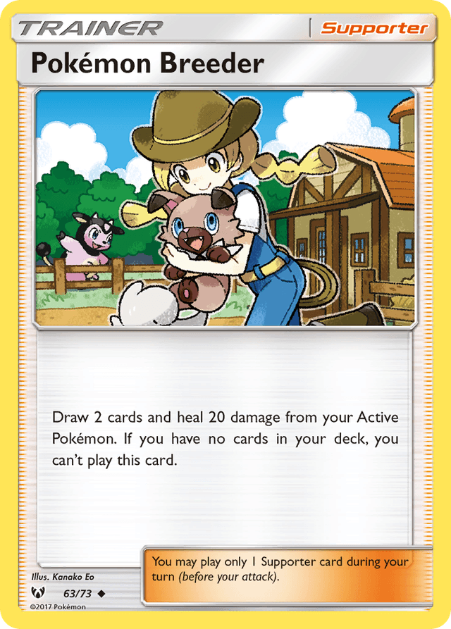 Pokémon Breeder — Shining Legends #63