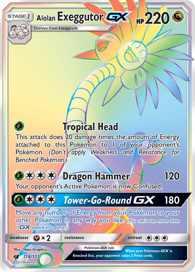 Alolan Exeggutor-GX — Crimson Invasion #118