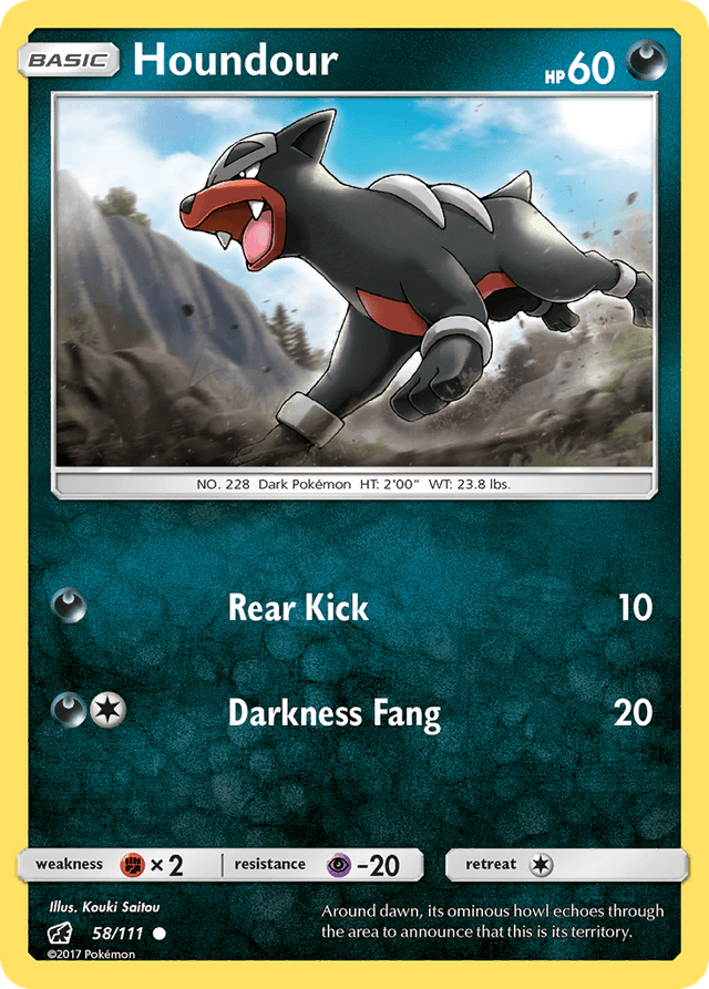 Houndour — Crimson Invasion #58