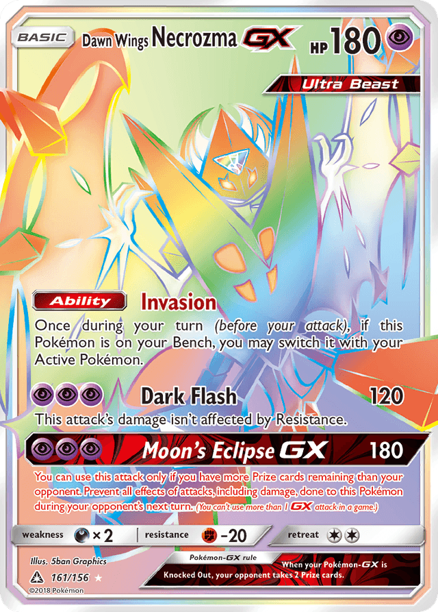 Dawn Wings Necrozma-GX — Ultra Prism #161