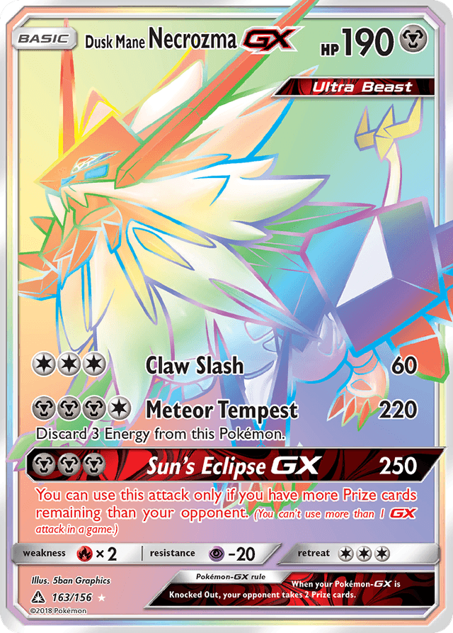 Dusk Mane Necrozma-GX — Ultra Prism #163
