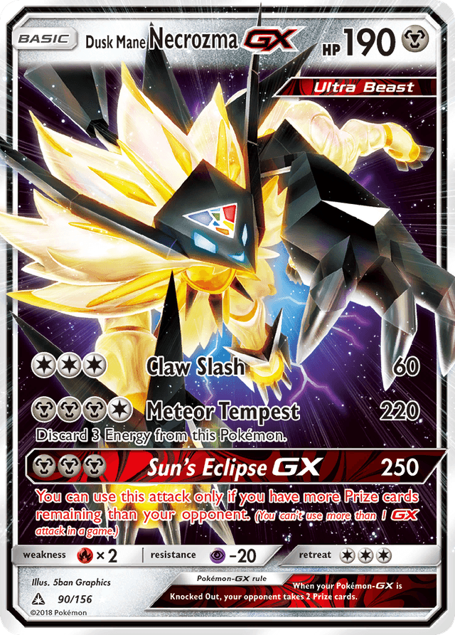 Dusk Mane Necrozma-GX — Ultra Prism #90