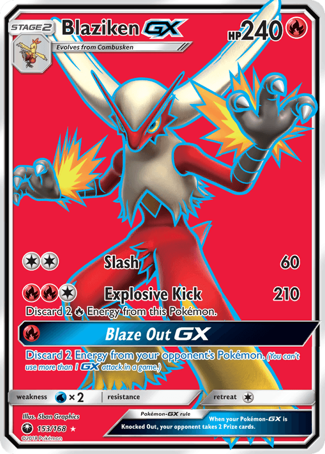 Blaziken-GX — Celestial Storm #153